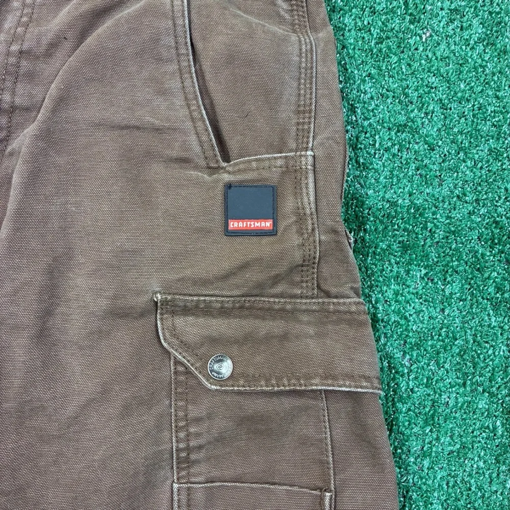 Vintage 90's Craftsman Baggy Brown Cargo Shorts